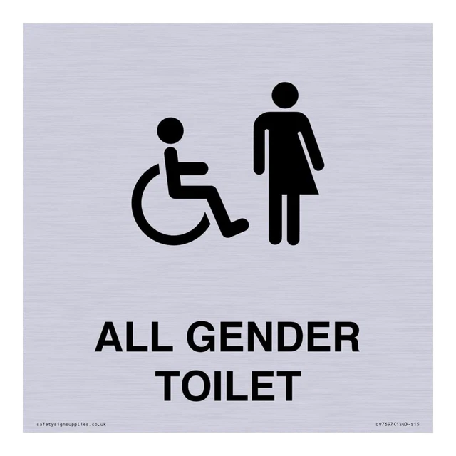 Cartello per WC ultiuso aschio, feina e disabili, 3 , in