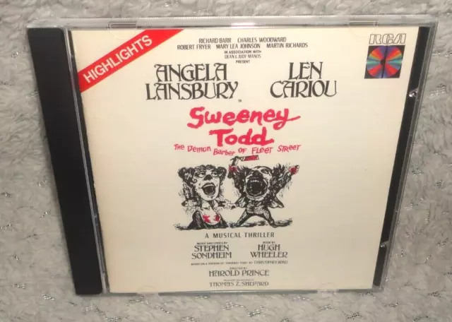 Sondheim - Sweeney Todd Highlights Original Cast (CD) Angela Lansbury