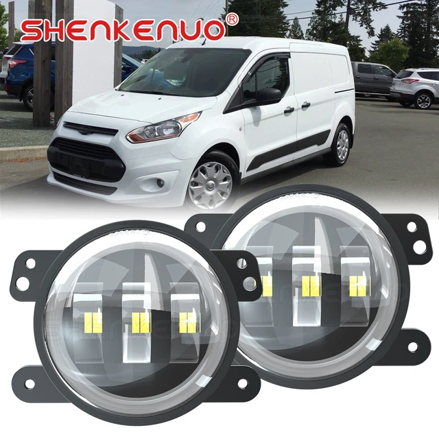 Pair Of Front Fog Lights Left & Right For Ford Transit MK7 2006+ – Halogen, Black