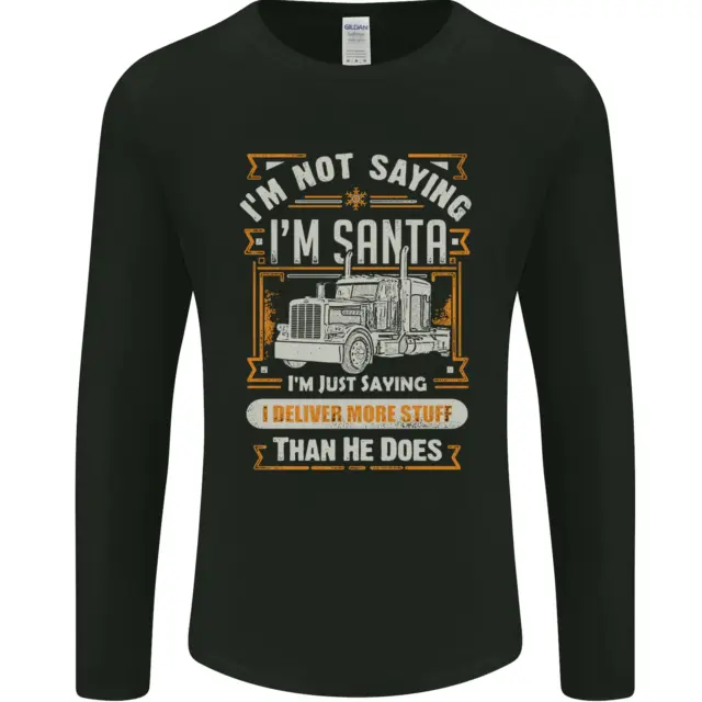 T-shirt a maniche lunghe Im Not Santa Delivery Driver Natale da uomo