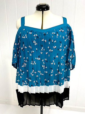 Teal Lane Bryant Femmes Robe Longueur Genou sans Manche Teal Vert 12575 007316 Nwt 