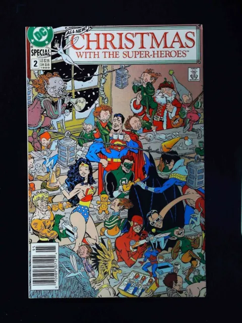 Christmas With The Super-Heroes #2  Dc Comics 1989 Nm- Newsstand
