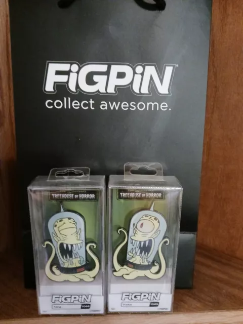 FiGPiN Kang & Kodos GITD 2023 ECCC Exclusive LE500 Setof2  In Hand