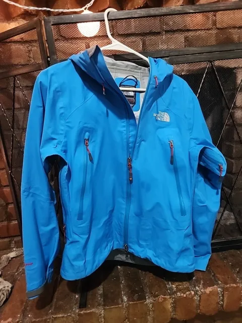 North Face Summit Series Shell Jacket Womens Size Small Blue Nylon