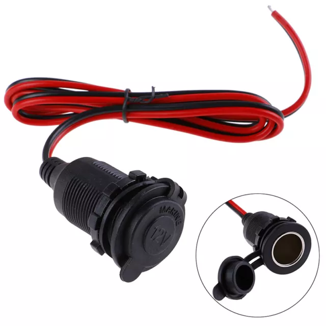 12/24V 5A DC Female Car Cigar Cigarette Lighter Socket Plug Connector Adapter'ID