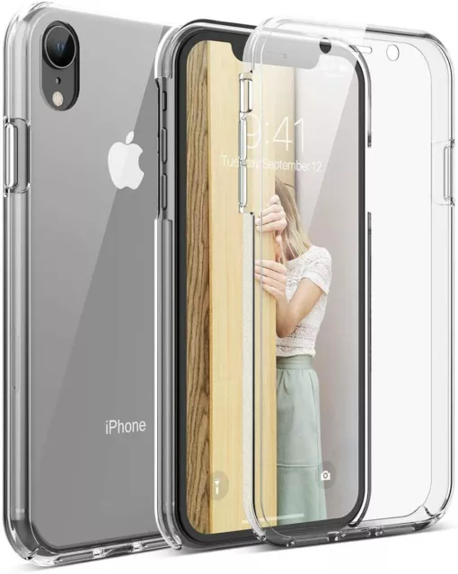 Custodia Cover 360° trasparente FullBody Tpu SEMI RIGIDA per IPHONE XR