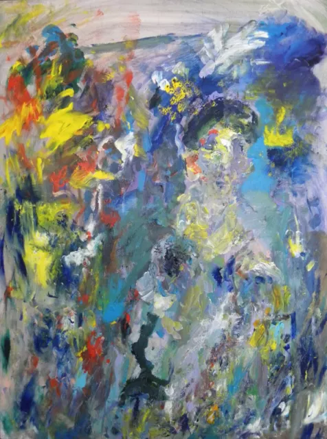 Ernesto TRECCANI (Milano 1920-2009) AUTORITRATTO STRACCIONE TRA I FIORI cm 80x60 2