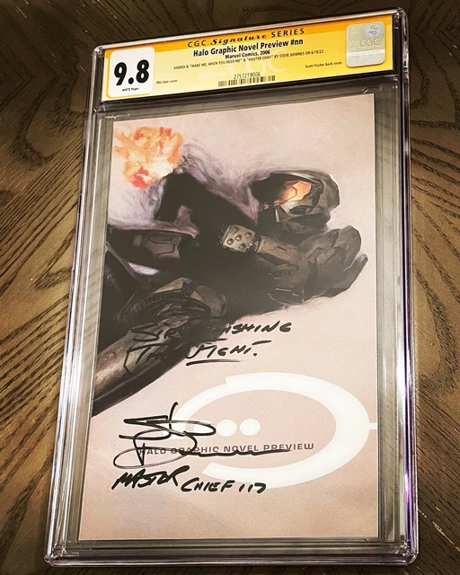 Halo Graphic Novel #0 Cgc 9.8 Ss 1St App Master Chief Signed By Master Chief🔥🔥