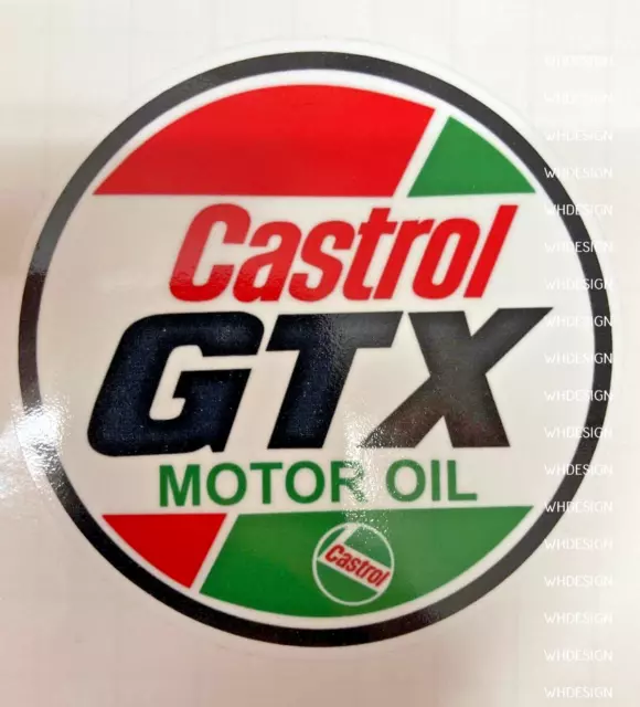 Castrol GTX style sticker  Classic car. Bike. Tool box.