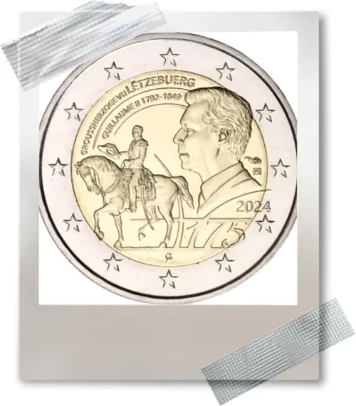 2 EURO *** Luxembourg 2024 ***  Guillaume II - Willem II ***  Luxemburg 2024 !!!