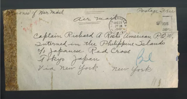 1943 USA US Navy Prisoner of War Philippine Island Japan POW Cpt Richard Roshe