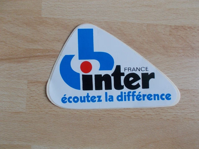 Autocollant / Sticker Logo France Inter - Neuf - Décoration Radio
