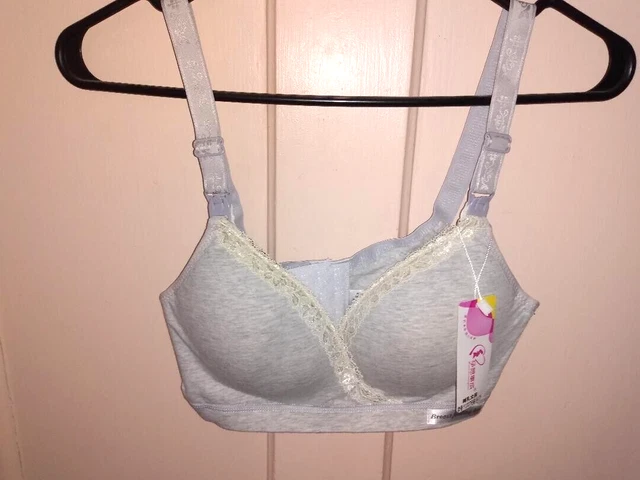 NWT Want to Become Pregnant Breast Feeding Bra Size 34/75 Gray  Make an Offer