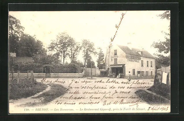 CPA Brunoy, Les Bosserons, Le Restaurant Gigaroff, près la Forêt de Sénart 1903