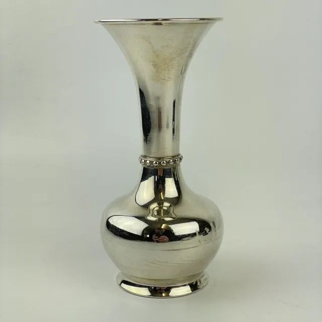 Vintage Solid Sterling Silver Vase 12.9cm 94.5g