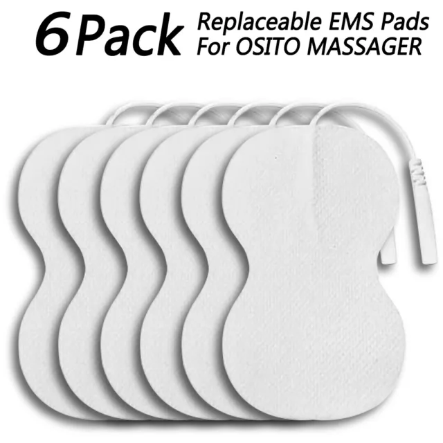 OSITO 6pcs Ersatz Gel Blatt TENS Elektrode Pads Anzug für EMS TENS Massagegerät