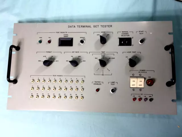 Test Equipment Control Panel Data Terminal Set Tester Litton DSD Switches + More