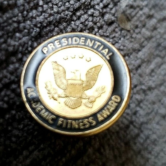 VTG PRESIDENTIAL ACADEMIC Fitness Award Pin Presidents Education Awards