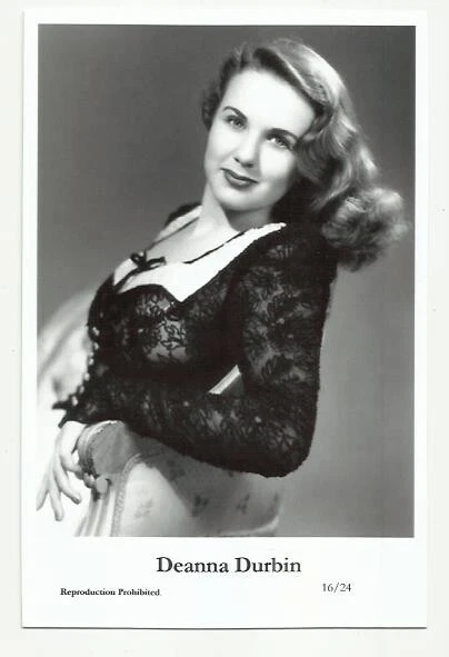 (Bx24) Deanna Durbin Swiftsure Photo Postcard (16/24) Filmstar Pin Up Glamor