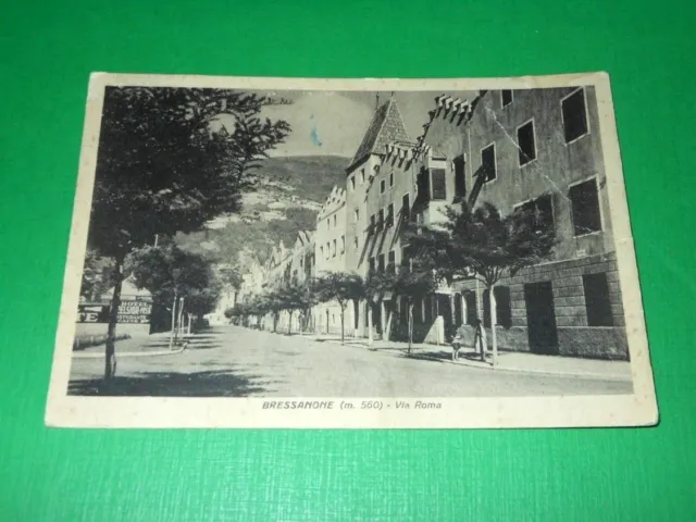 Cartolina Bressanone - Via Roma 1941.