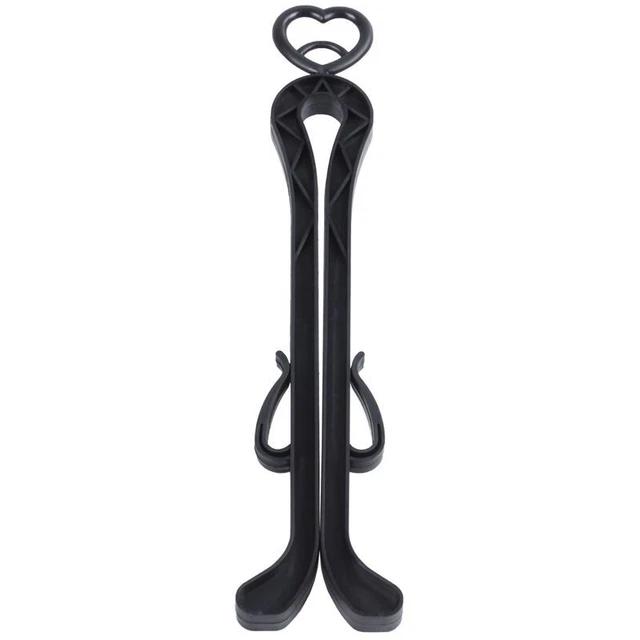 Organizador de soporte de soporte moldeador de percha larga negro N4W1