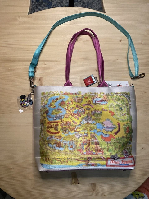 DISNEY PARKS 50TH Anniversary Magic Kingdom Park Map Tote Bag Harveys