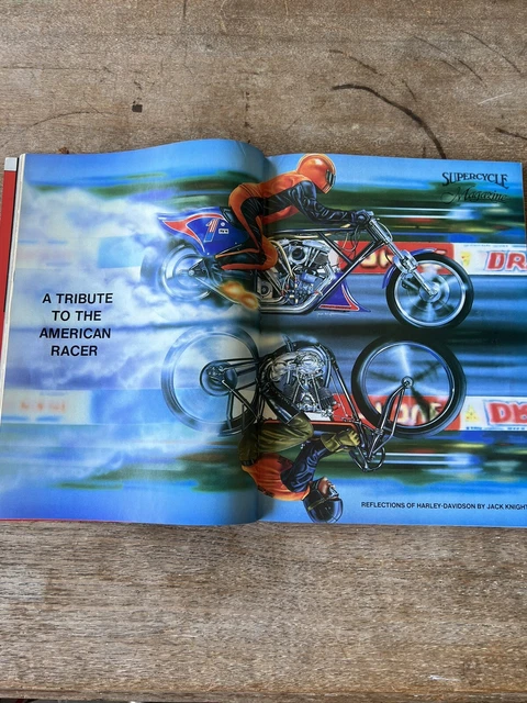 SUPERCYCLE MOTORCYCLE MAGAZINE march 1987 vintage chopper harley biker ...