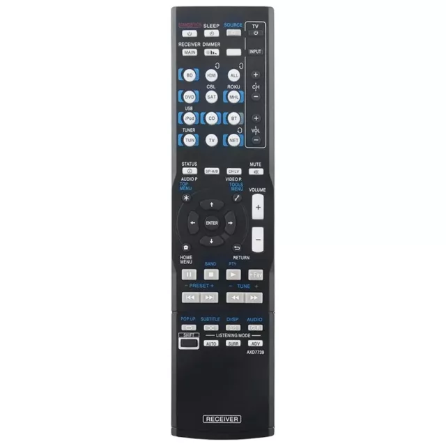 Reemplazo de control remoto AXD7739 para receptor AV VSX-830-K VSX-45 VSX-8309428