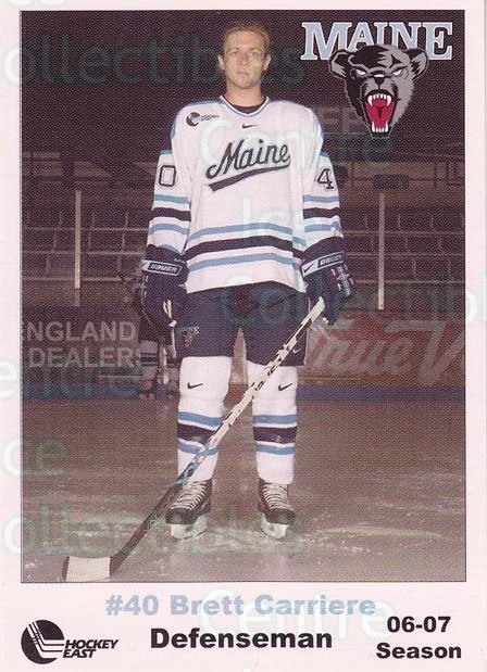 2006-07 Maine Black Bears #3 Brett Carriere