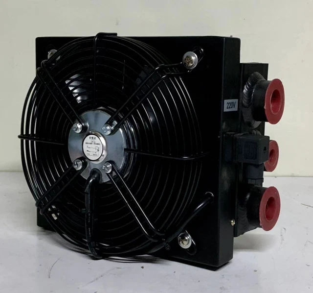 NEW 80L/MIN HEAVY DUTY HYDRAULIC OIL COOLER with AC220v FAN (ECO04) £