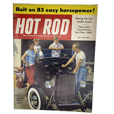 Hot Rod Magazine Vintage July 1955 Racing Stock Close Ratio Transmission