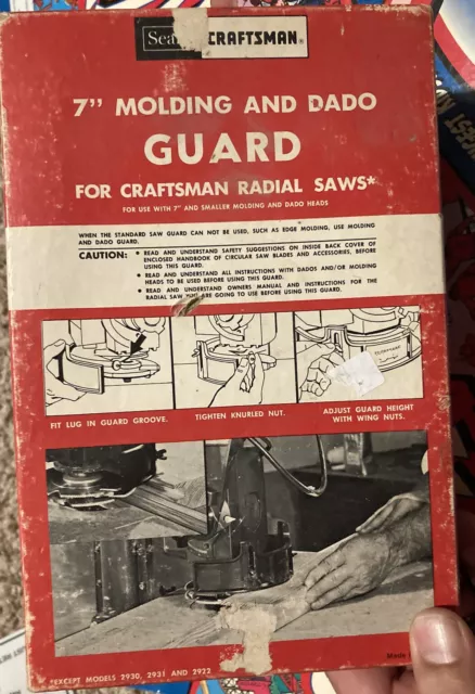 Vintage Craftsman 7" Molding and Dado Guard for Radial Arm Saws Original Box