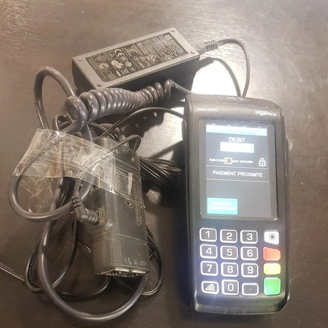 Terminal De Paiement Ingenico ICT220 - Occasion - Pour Carte Bancaire - À Vérifier
