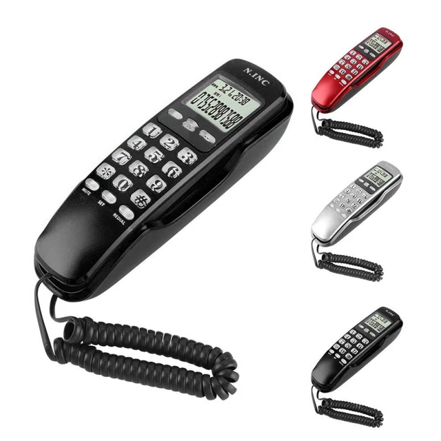 Corded Telephone Caller ID Home Office Desktop Wall Mount Landline Handset Phone
