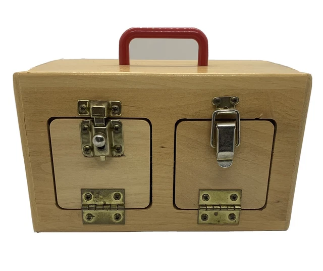 TAG THINK AND Grow Toys Memory Game Vintage Wooden Lock Latch Box Case 45.00 PicClick