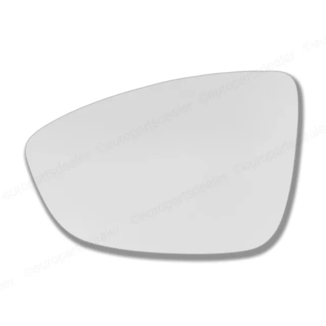 For VW Beetle 2011-19 left hand side wing door mirror glass