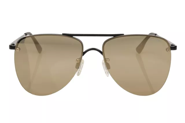 Le Specs Men's The Prince Sunglasses, Matte Black/Gold Revo Mirror, One Size