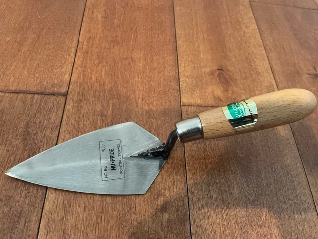 Marshalltown Nu-Pride Brick Pointing Trowel No.95,wood handle  5-1/2" x 2-3/4"