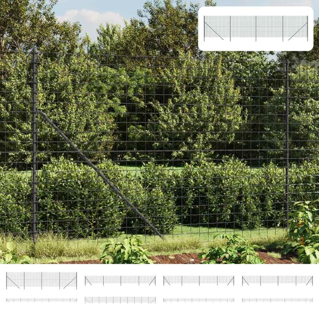 Recinzione Metallica con Flangia Verde 2,2x10 m | -it
