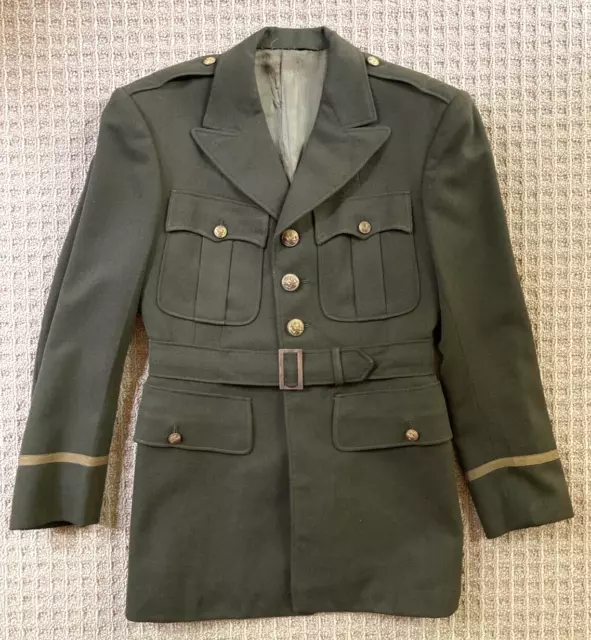 Rare! Ww2 Us Army C.i.c. Counter Intelligence Corps M1940 Serv. Coat Tailor Made