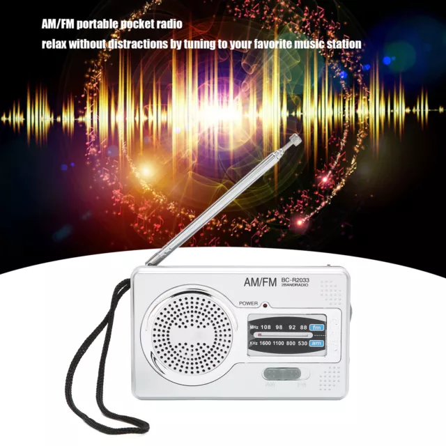 Elegante mini radio multifunzione portatile AM/FM per regali