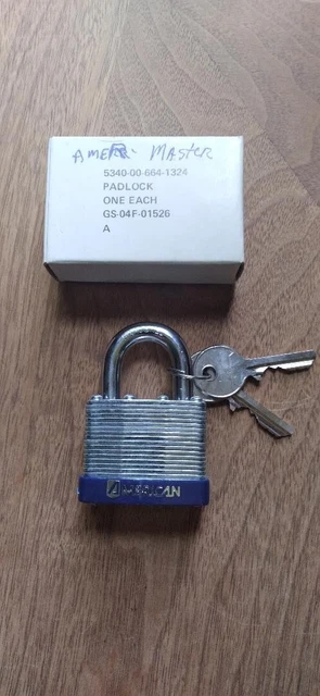 Master Lock NOS 5340-00-664-1324, US Military Padlock