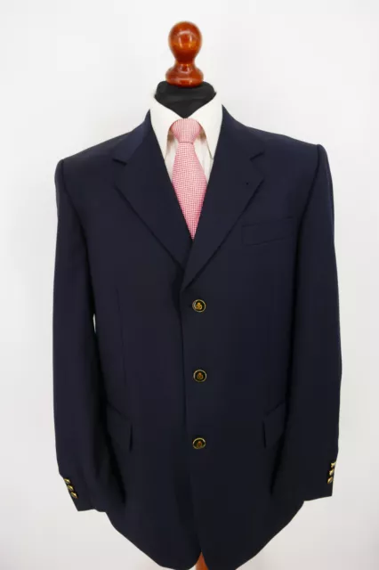 Giacca blazer Walbusch Club taglia 52 lana vergine blu scuro black label condizioni top