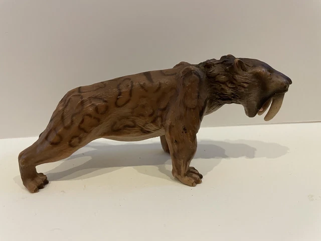 Rebor Smilodon 1 11 Saber Toothed Tiger Wild Animal Statue
