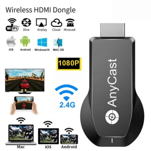 HDMI Wireless Display Adapter Mobile Screen Mirroring Receiver WiFi Dongle to TV