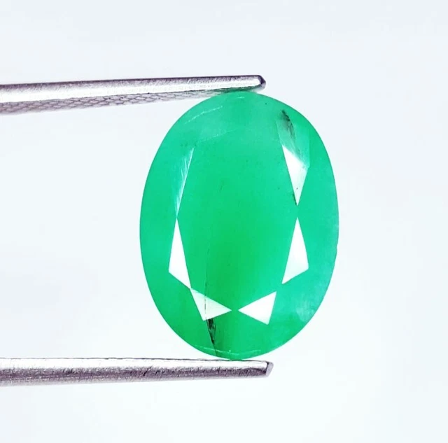 Émeraude Colombienne Naturelle Brute - Verte, Taille Carrée, 1 Pièce, Certifiée