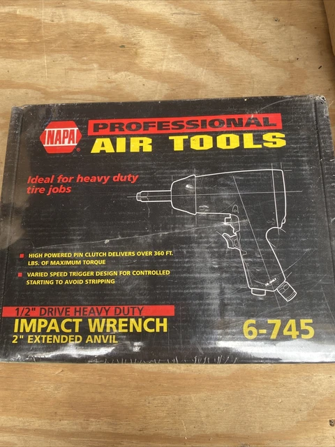 NAPA 1/2” Air Drive Heavy Duty Impact Wrench w/ 2” Extended Anvil