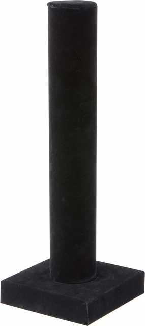 Plymor Black Velvet Vertical Bracelet Display Stand, 4.625"W x 13"H (Pack of 12)