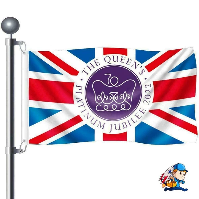 QUEEN'S PLATINUM JUBILEE 2022 Union Jack UK Flag SPEEDY DELIVERY £3.99