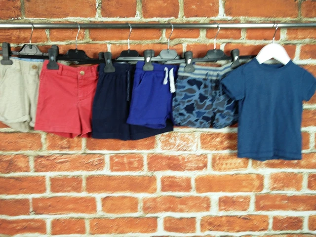BABY BOY BUNDLE AGE 6-9 MONTHS RALPH LAUREN GAP etc SHORTS TOP T-SHIRT SET 74CM